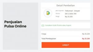 Kerja sampingan sebagai agen pulsa melalui market place