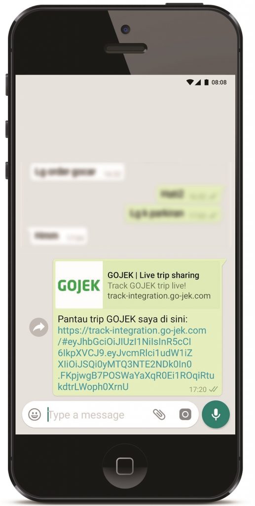 fitur keamanan gojek