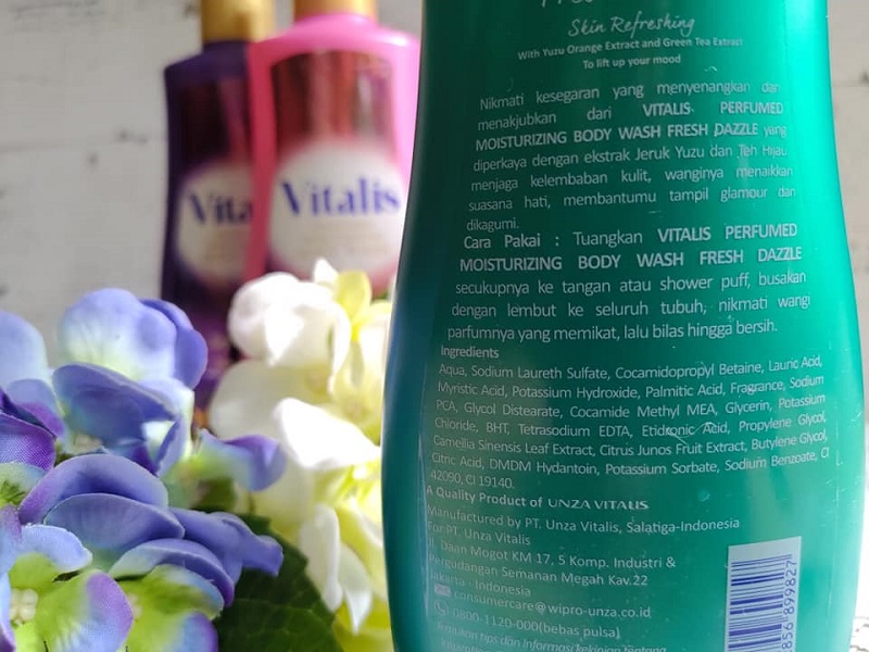 Ingredients vitalis body wash fresh dazzle