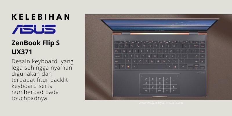 Kelebihan keyboard nan lega dari ASUS ZenBook Flip S